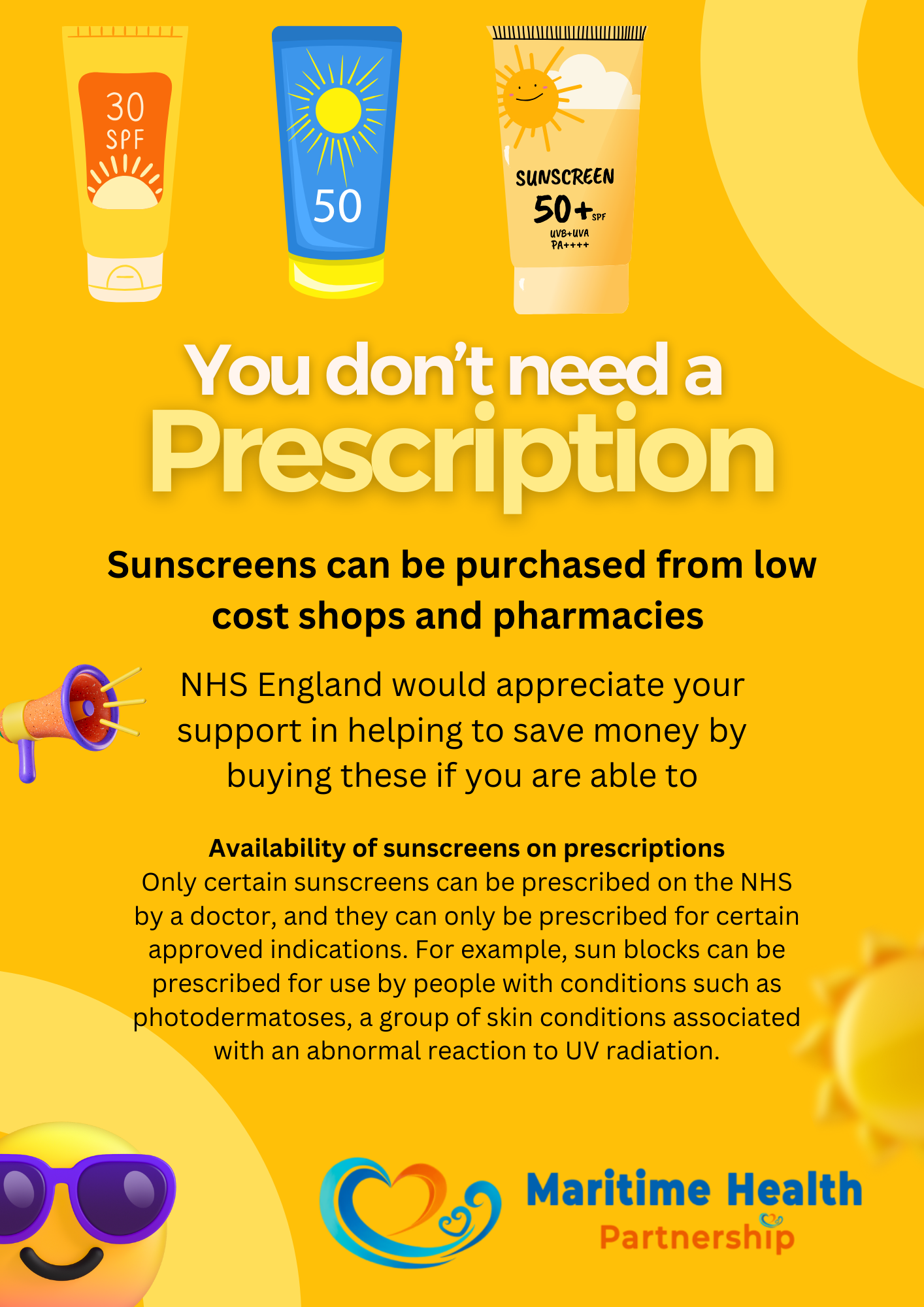 Sunscreen - You don't need a prescription