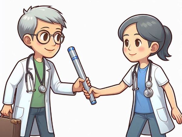 GP handing baton over